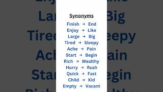 Synonyms learnenglish vocabulary synonym synonyms english learn words englishexpress [upl. by Salamanca]