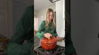 SMOKED GOUDA PUMPKIN BISQUE the ultimate fall comfort soup  Chef Skyler Bouchard soup recipe [upl. by Brenza]