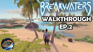 EXPLORING A PINE FOREST BIOME ISLAND  EP2 NEW Breakwaters Early Access WALKTHROUGH Gameplay [upl. by Douville]