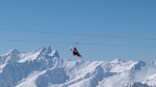 Tyrolienne Val Thorens [upl. by Hartman]