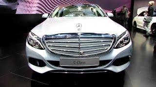 2015 MercedesBanz CClass C220  Exterior and Interior Walkaround  Debut at 2014 Detroit Auto Show [upl. by Inaffyt]