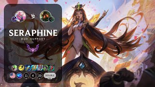 Seraphine Support vs Nautilus  NA Master Patch 145 [upl. by Leisam965]