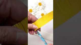 DIY Easy Paper Flower  How To Make Daisy Flowers diy paperflower shorts [upl. by Hashim]