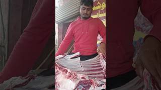 Chest cutting expert butchers meat streetfood [upl. by Slavic]