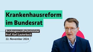 Kein Vermittlungsausschuss die Krankenhausreform kommt [upl. by Almeda]