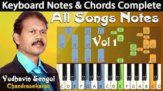 Yudhavin Sengol Vol 1 All Songs Keyboard Notes amp Chords Complete  யூதாவின் செங்கோல்  Chandrasekar [upl. by Eidson213]