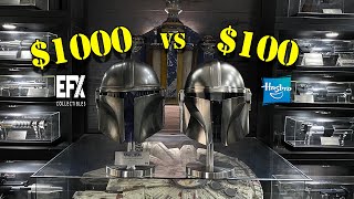 The Mandalorian Helmets 100 Black Series vs 1000 EFX Limited Edition [upl. by Ame]