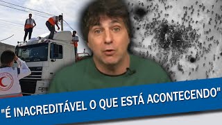 GUGA CHACRA VIRALIZA AO VIVO NA GLOBONEWS AO DEFENDER GAZA AO ATAQUE DE ISRAEL [upl. by Merrill]