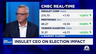 Insulet CEO on earnings GLP1 and election impact [upl. by Notpmah]