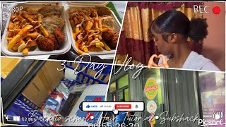 3 Day Vlog🇯🇲📍Late post Back to school Hair tutorialSubshack stop etc [upl. by Shifra]