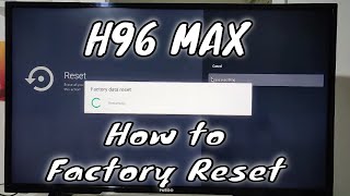 How to reset H96 MAX Reset android box [upl. by Grishilda]