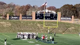 Butler football wins vs Valparaiso 2421 Indianapolis IN November 16th 2019 [upl. by Blakely]