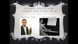 Thorvald Hansen  Sonata for cornet and piano op 18  Erico Fonseca trumpet live recorded [upl. by Tonya431]