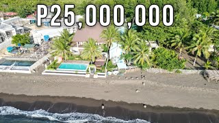 Touring This P25000000 Beach Resort  House Tour 917● Lian Batangas ● Black Sand [upl. by Trauner]