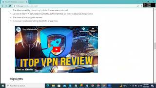 How to Download iTop VPN How to Connect iTop VPN [upl. by Ellessig666]