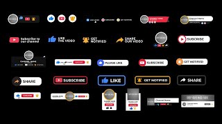 YouTube Subscribe Elements Final Cut Pro Templates [upl. by Thessa361]