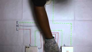 two way switch installation  pemasangan suis dua hala [upl. by Borszcz]