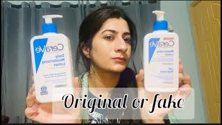 CeraVe Moisturizing Lotion Review  Original CeraVe vs Fake [upl. by Nadaba358]