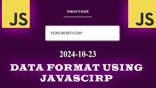 JAVASCRIPT CHALLENGES  DATE FORMATER APP  DOCODE [upl. by Boris]