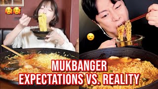 mukbanger EXPECTATIONS vs REALITY [upl. by Rudwik593]