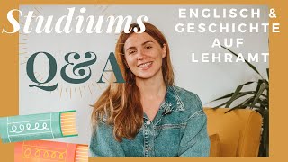 Another Uni QampA Englisch und Geschichte auf Lehramt studieren [upl. by Husch405]