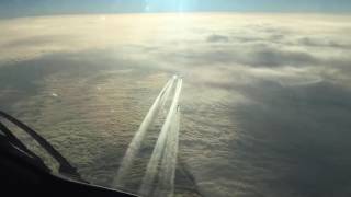 Boeing 787 at cruising altitude over the Atlantic Flight deck view [upl. by Alyss263]