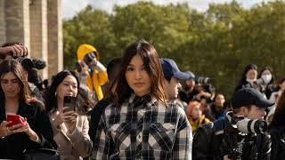 Gemma Chan  At the Loewe arrivals during Paris Fashion Week  Sept 27 2024 [upl. by Adnolat6]