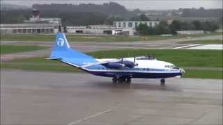 RIP  amazing sound  Antonov12 push back taxiing and take off at ZRH [upl. by Ilamad]