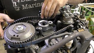 Outboard timing belt replacement [upl. by Ityak]