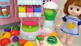 Baby Doli and fruit jelly juice maker toys baby doll play [upl. by Dhiren]