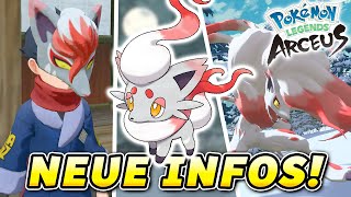 Neuer Pokemon Legenden Arceus Trailer Hisui Zorua und Zoroark und Vorbestellerbonus  Pokemon News [upl. by Mikahs]