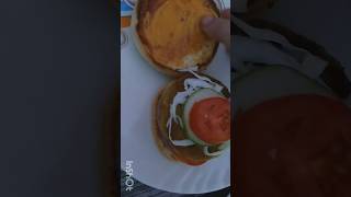 Aalu tikki burger burger recipeburgerfast foodshorts [upl. by Lesab595]