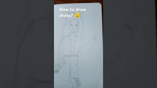 How to draw shoes 😆🤣🥳 drawing art tekenen shoes [upl. by Yrgoerg187]