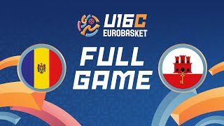 Group Phase  Moldova v Gibraltar  Full Basketball Game  FIBA U16 Womens EuroBasket 2024 Div C [upl. by Abekam]