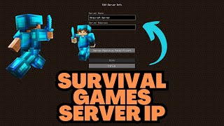 Minecraft Survival Games Server IP 2024 [upl. by Ericha]