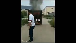 DEV VS BUG VS STACK OVERFLOW meme de programacion [upl. by Viens]