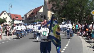 Jubiläums Umzug  50 Jahre Fanfarenzug quotLöwenquot Baienfurt [upl. by Ogirdor]