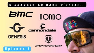 5 GRAVELS en Test 😊  BMC GENESIS RONDO CANNONDALE MONDRAKER  Gravel Test Tour  Partie 1 [upl. by Amsirak]