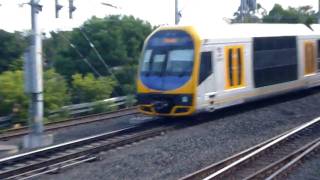 シドニー鉄道ファン Sydney Cityrail Waverton Station H set OSCAR train 720p HD [upl. by Fidelis]