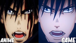 Megumi Domain Expansion Anime VS Game Comparsion  Jujutsu Kaisen Cursed Clash [upl. by Nojram]