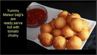 Mysore BajjiMysore Bonda wih Urad dal Recipe by Attamma TV [upl. by Lunn23]