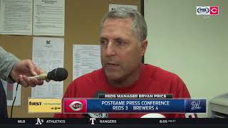 Bryan Price envisions Sal Romano as possible 200inning force in Reds rotation [upl. by Giulia]