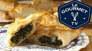 Spinach and Feta Bourekas  Recipe  LeGourmetTV [upl. by Seko813]