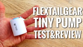 FLEXTAILGEAR TINY PUMP Miniature Camping Pump Wild Camping Gear Review and Test [upl. by Mylo]