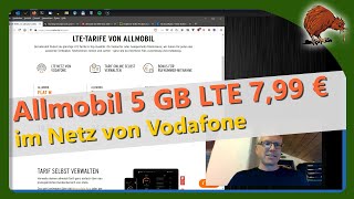 Allmobil  5 GB LTE im Vodafone Netz für 799 Euro [upl. by Donielle286]