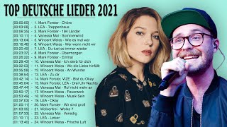 Deutsche Popmusik 2021  Best Pop Music Playlist  Mark Forster  Wincent Weiss  Vanessa Mai LEA [upl. by Greggory87]