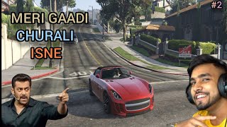 I STOLE A BIG CELEBRITYS CAR  GTA V GAMEPLAY 2 [upl. by Cyrie]