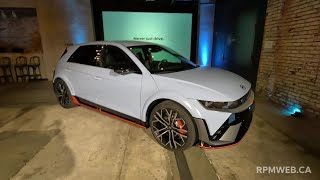 Hyundai présente lIONIQ 5 N 2025 au Salon de Los Angeles [upl. by Arbua]