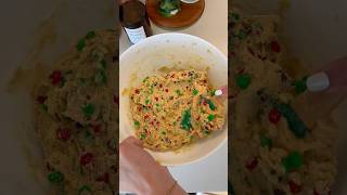 SATISFYING MampM COOKIES christmas holiday baking cookies mandms christmascookies [upl. by Pedroza]