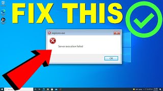 How to Fix Error Server Execution Failed [upl. by Nbi]